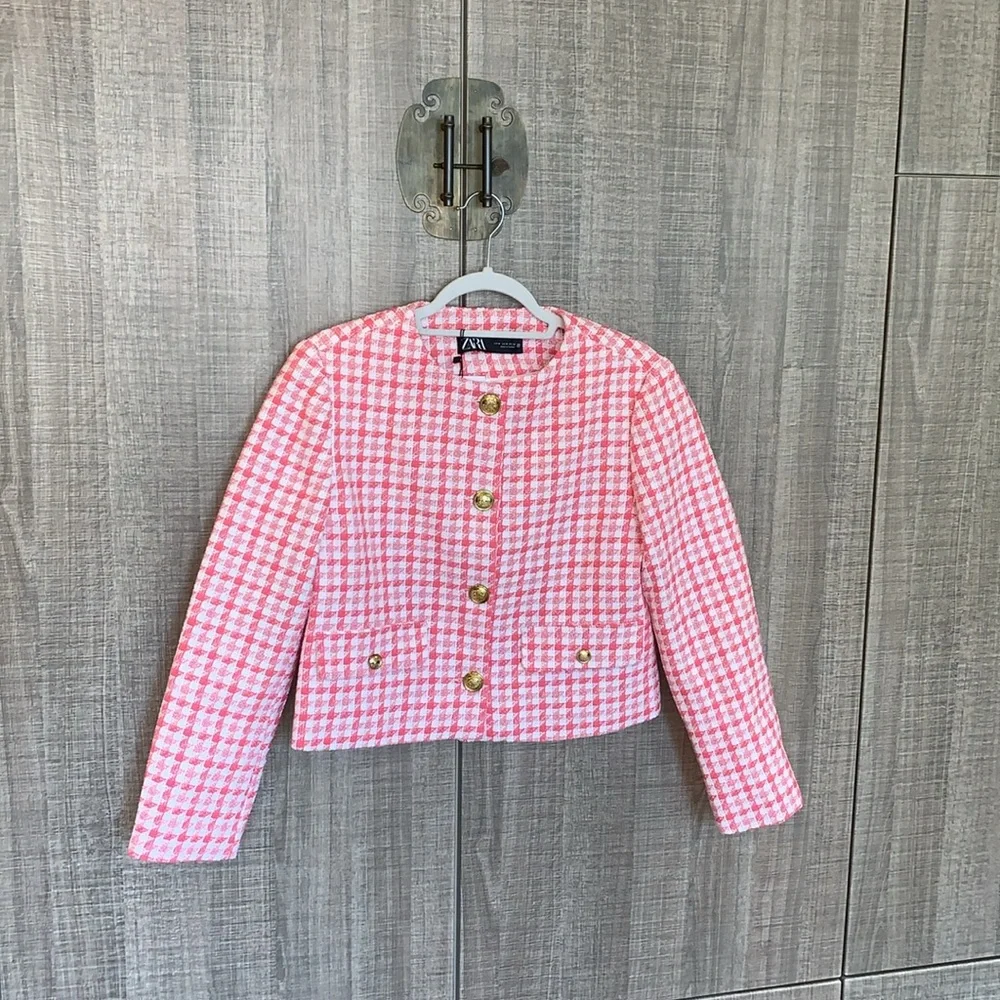 Zara Tweed‎ Textured Blazer
